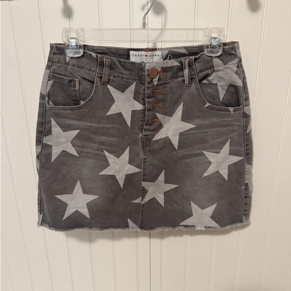 Denim star skirt